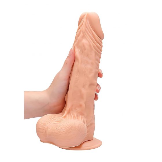 RealRock Dong 10 - realistické dildo s penisom (25 cm) - prírodné