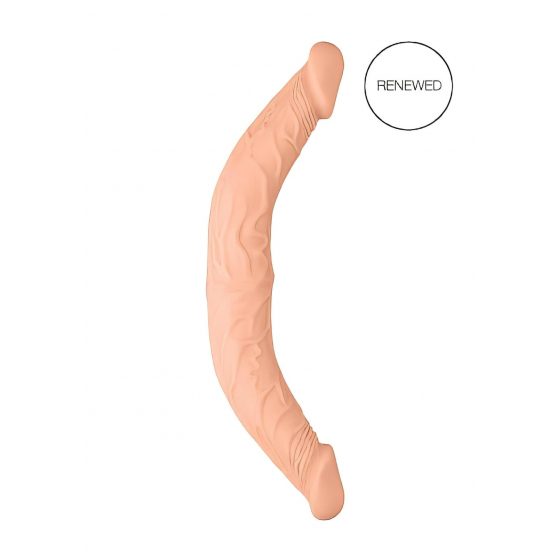 RealRock Double Dong 14 - dvojité dildo (36 cm) - prírodné