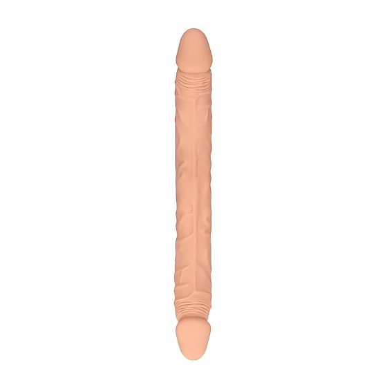 RealRock Double Dong 14 - dvojité dildo (36 cm) - prírodné