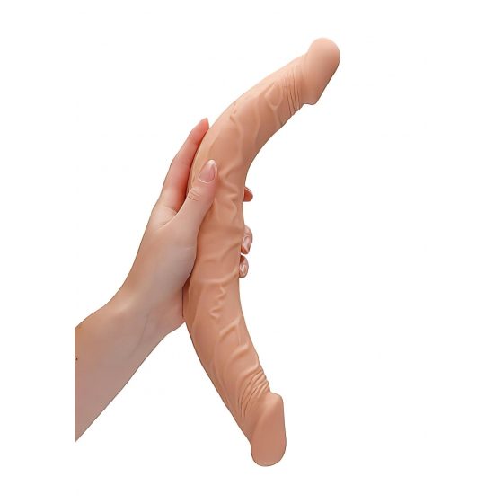 RealRock Double Dong 14 - dvojité dildo (36 cm) - prírodné