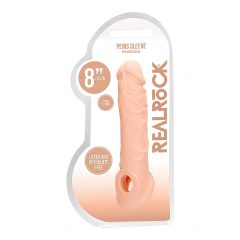   RealRock Penis Sleeve 8 - návlek na penis (21cm) - telová farba