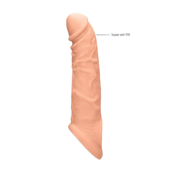 RealRock Penis Sleeve 8 - návlek na penis (21cm) - telová farba