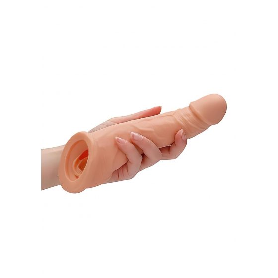 RealRock Penis Sleeve 8 - návlek na penis (21cm) - telová farba