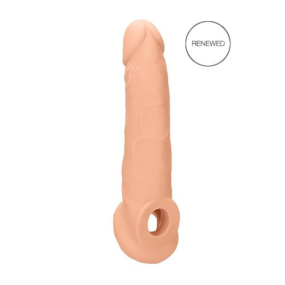 RealRock Penis Sleeve 9 - návlek na penis (21,5 cm) - telová farba