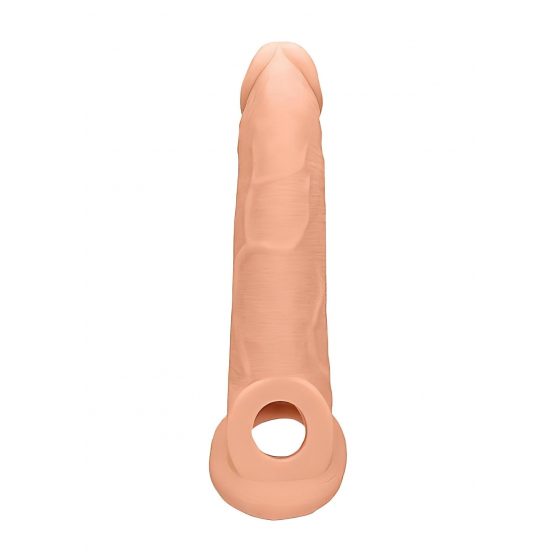 RealRock Penis Sleeve 9 - návlek na penis (21,5 cm) - telová farba