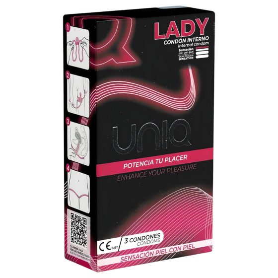 Uniq Lady - dámske kondómy (3 ks)