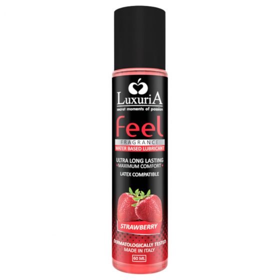 LuxuriA Feel Strawberry - lubrikačný gél na vodnej báze - jahoda (60 ml)