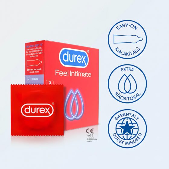 Durex Feel Intimate - tenkostenné kondómy (3 ks)