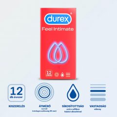 Durex Feel Intimate - tenkostenné kondómy (12 ks)