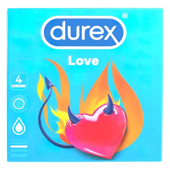 Durex kondóm Love - Easy-on kondóm (4 ks)