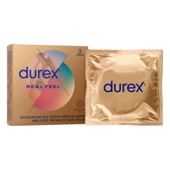 Durex Real Feel - bezlatexové kondómy (3 ks)