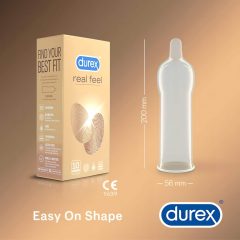 Durex Real Feel - bezlatexový kondóm (10 ks)