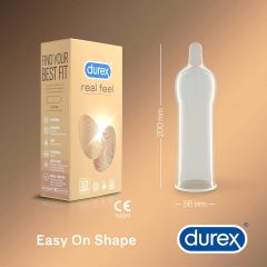 Durex Real Feel - latex bez kondóm (10ks)