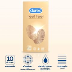 Durex Real Feel - bezlatexové kondómy (10 ks)