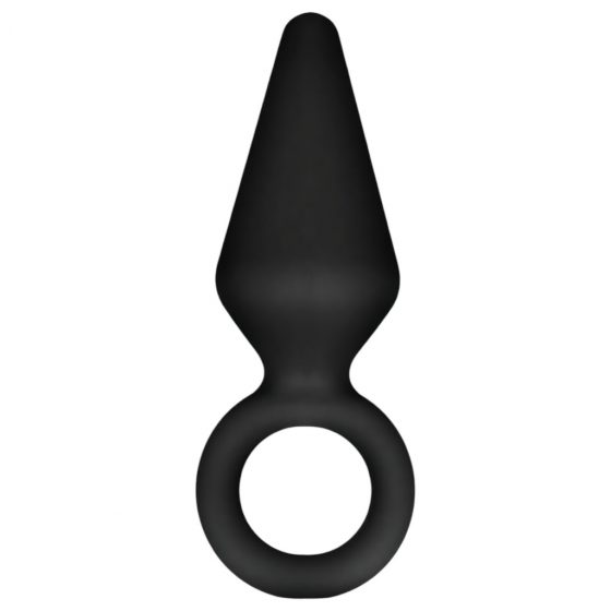 Anal Adventures Platinum S - análne dildo (čierne) - malé