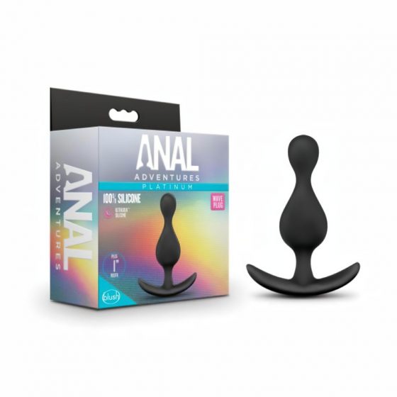 / Anal Adventures Platinum Wave Plug - análny vibrátor (čierny)