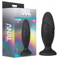   Anal Adventures Platinum Rocket Plug - análny vibrátor (čierny)