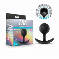   / Anal Adventures Platinum Vibra Plug - análny vibrátor (čierny)