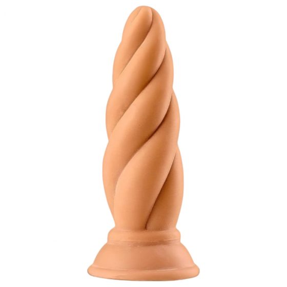 Max & Co Felix - skrutkovité análne dildo - 15 cm (naturálne)