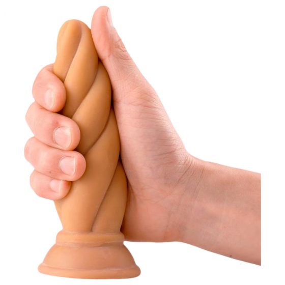 Max & Co Felix - skrutkovité análne dildo - 15 cm (naturálne)