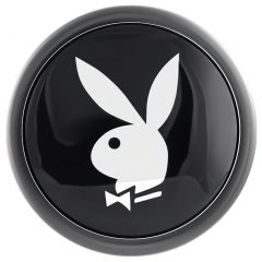 Playboy Tux anál plug - malý (strieborný)