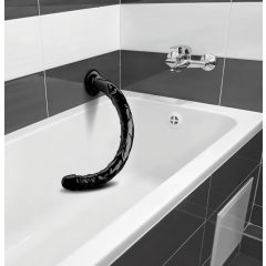   Hosed Realistic Anal Snake 19 - dlhé análne dildo v tvare penisu s prísavkou (čierne)