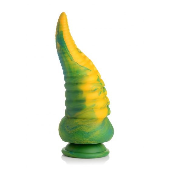 Creature Cocks Monstropus - silikónové dildo s ramenom chobotnice - 22 cm (žlto-zelené)