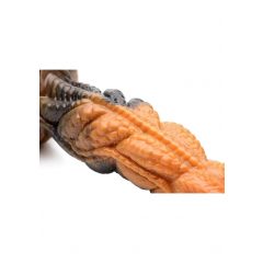   Creature Cocks Ravager - silikónové dildo s textúrou - 20 cm (oranžové)