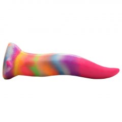   Creature Cocks Tongue - svietiace silikónové dildo - 21 cm (dúhové)