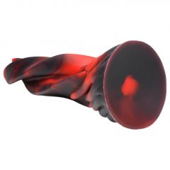   Creature Cocks Hell Kiss - stočené silikónové dildo - 19 cm (červené)