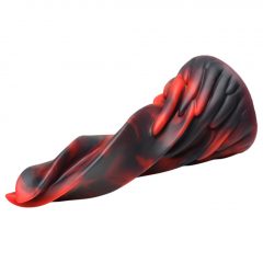   Creature Cocks Hell Kiss - stočené silikónové dildo - 19 cm (červené)