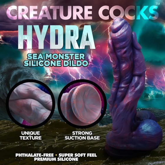 Creature Cocks Hydra - silikónové dildo - 27 cm (fialové)