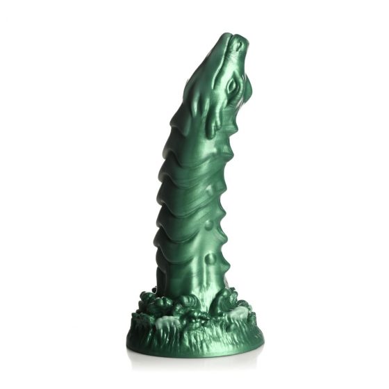 Creature Cocks Cockness Monster - silikónové dildo so svorkami (zelené)