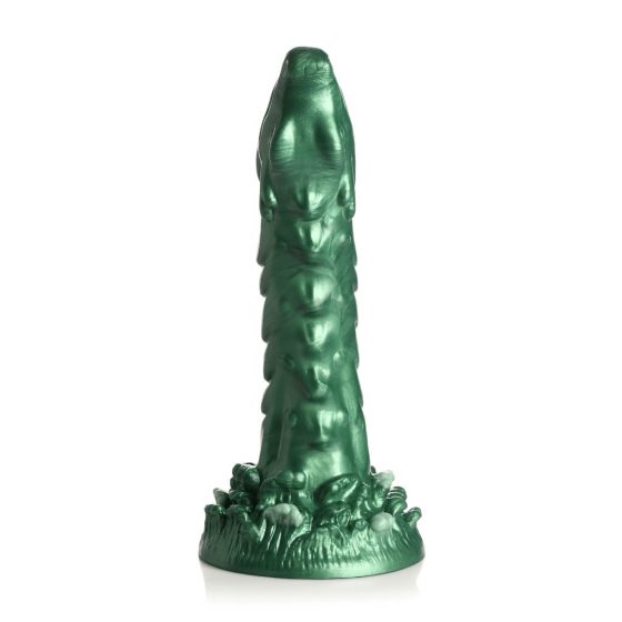 Creature Cocks Cockness Monster - silikónové dildo so svorkami (zelené)