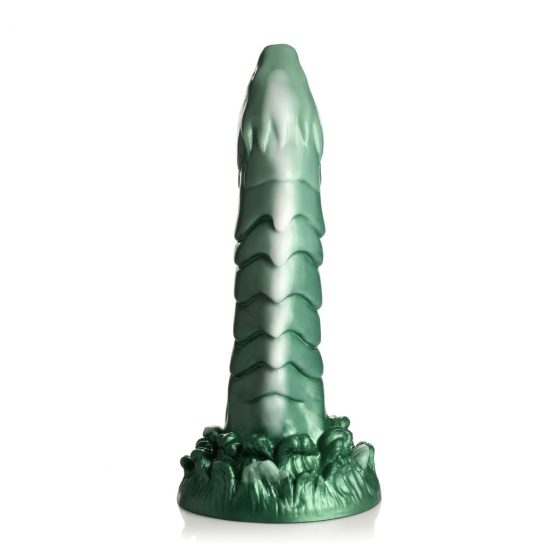 Creature Cocks Cockness Monster - silikónové dildo so svorkami (zelené)