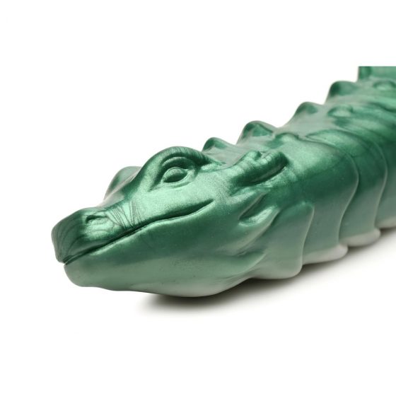 Creature Cocks Cockness Monster - silikónové dildo so svorkami (zelené)