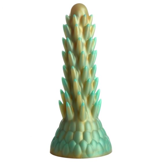 Creature Cocks Stegosaurus - silikónové dildo s hrotmi - 20 cm (zelené)