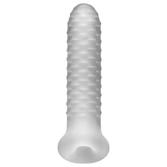 Fat Boy Checker Box - návlek na penis (17 cm) - mliečne biela