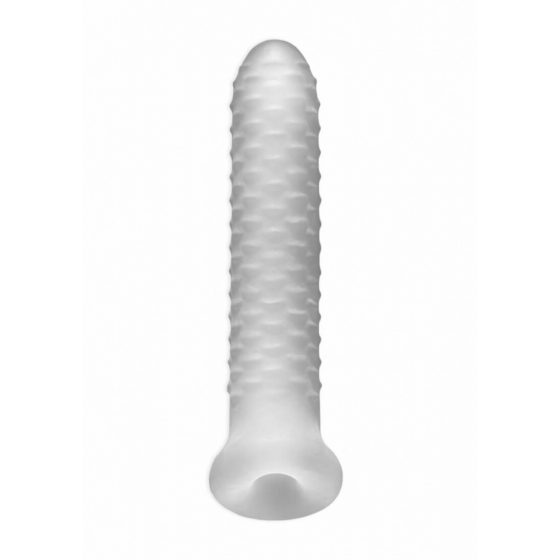 Fat Boy Checker Box - návlek na penis (19 cm) - mliečne biely