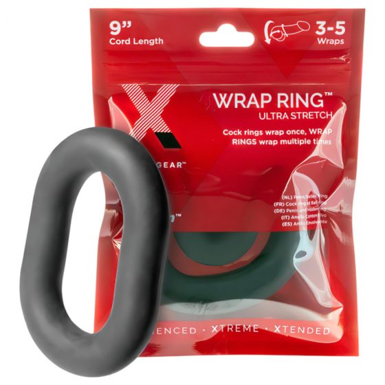 Perfect Fit Ultra Wrap 9 - hrubý erekčný krúžok - čierny (22cm)