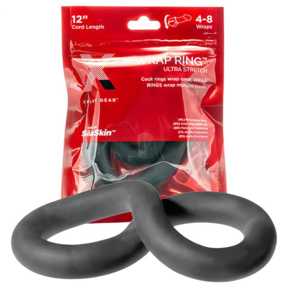 Perfect Fit Ultra Wrap 12 - hrubý erekčný krúžok - čierny (30cm)