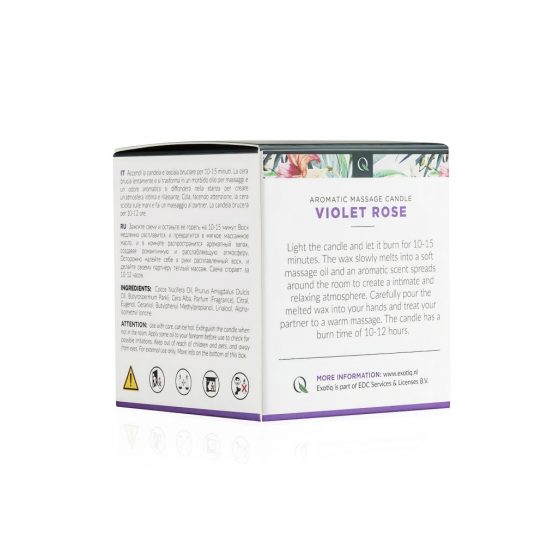 Exotiq Violet Rose - masážna sviečka (60g) 