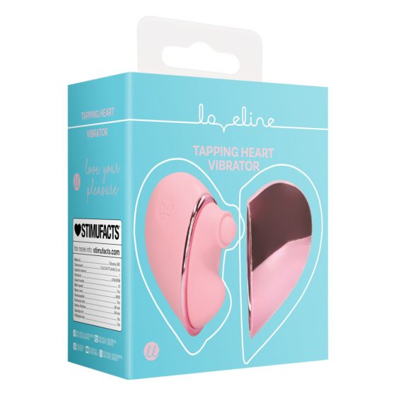 Loveline Tapping Heart - akkus csiklóizgató vibrátor (pink)