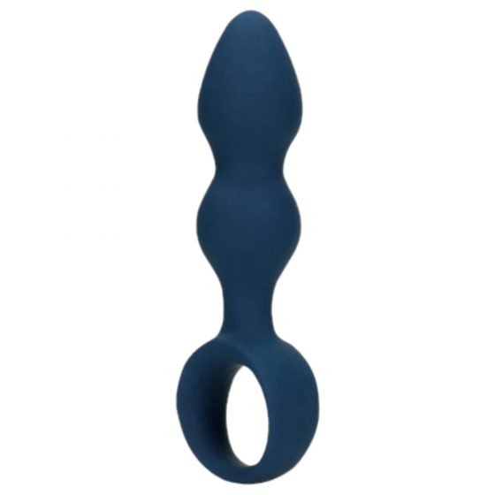 Loveline - Análne dildo s úchopovým krúžkom - malé (modré)