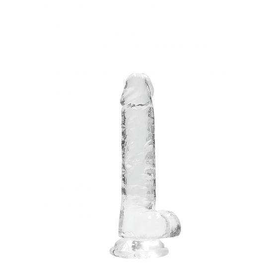 REALROCK - priesvitné realistické dildo - vodočisté (17cm)