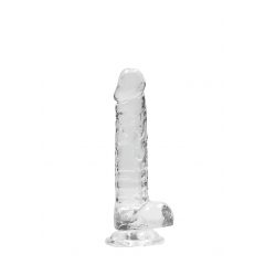   REALROCK - priesvitné realistické dildo - vodočisté (17cm)