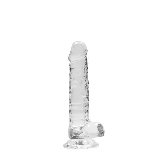 REALROCK - priesvitné realistické dildo - vodočisté (17cm)