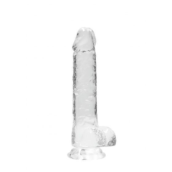 REALROCK - priesvitné realistické dildo - vodočisté (19cm)