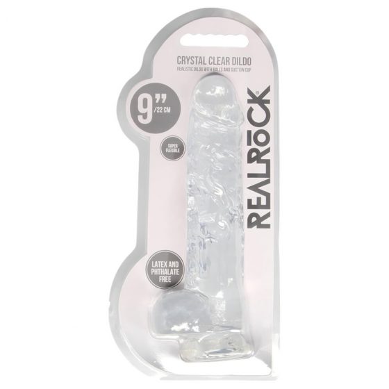 REALROCK - priesvitné realistické dildo - vodočisté (22cm)