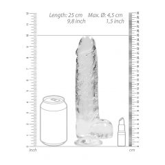   REALROCK - priesvitné realistické dildo - vodočisté (22cm)